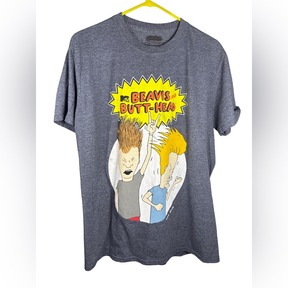 Gildan Beavis and Butt-Head Graphic T-Shirt - Dark Gray